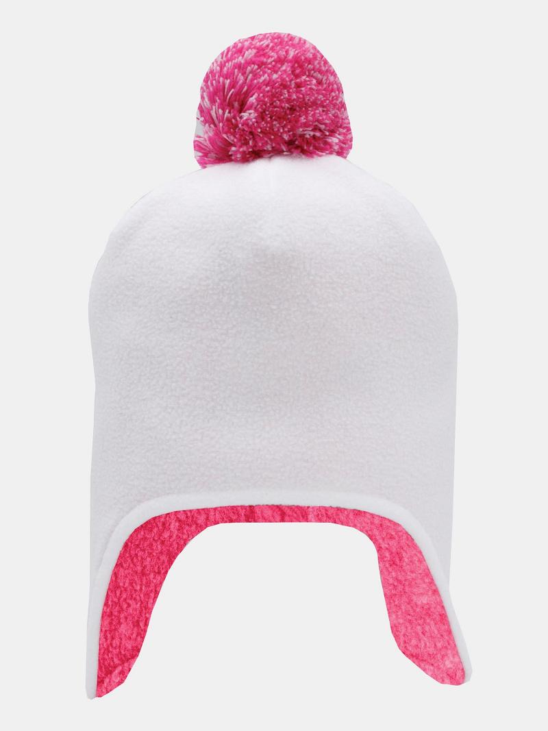 Lány Tommy Hilfiger Totyogó\' Pom Earflap HATS Fehér Rózsaszín | HU 2044YXF